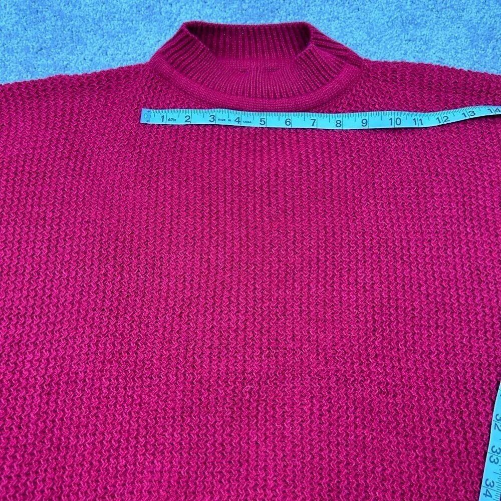 Loft Poncho Womens XS / Small Red New with Tag Oversized Boxy Sweater Ladies - Picture 8 of 10